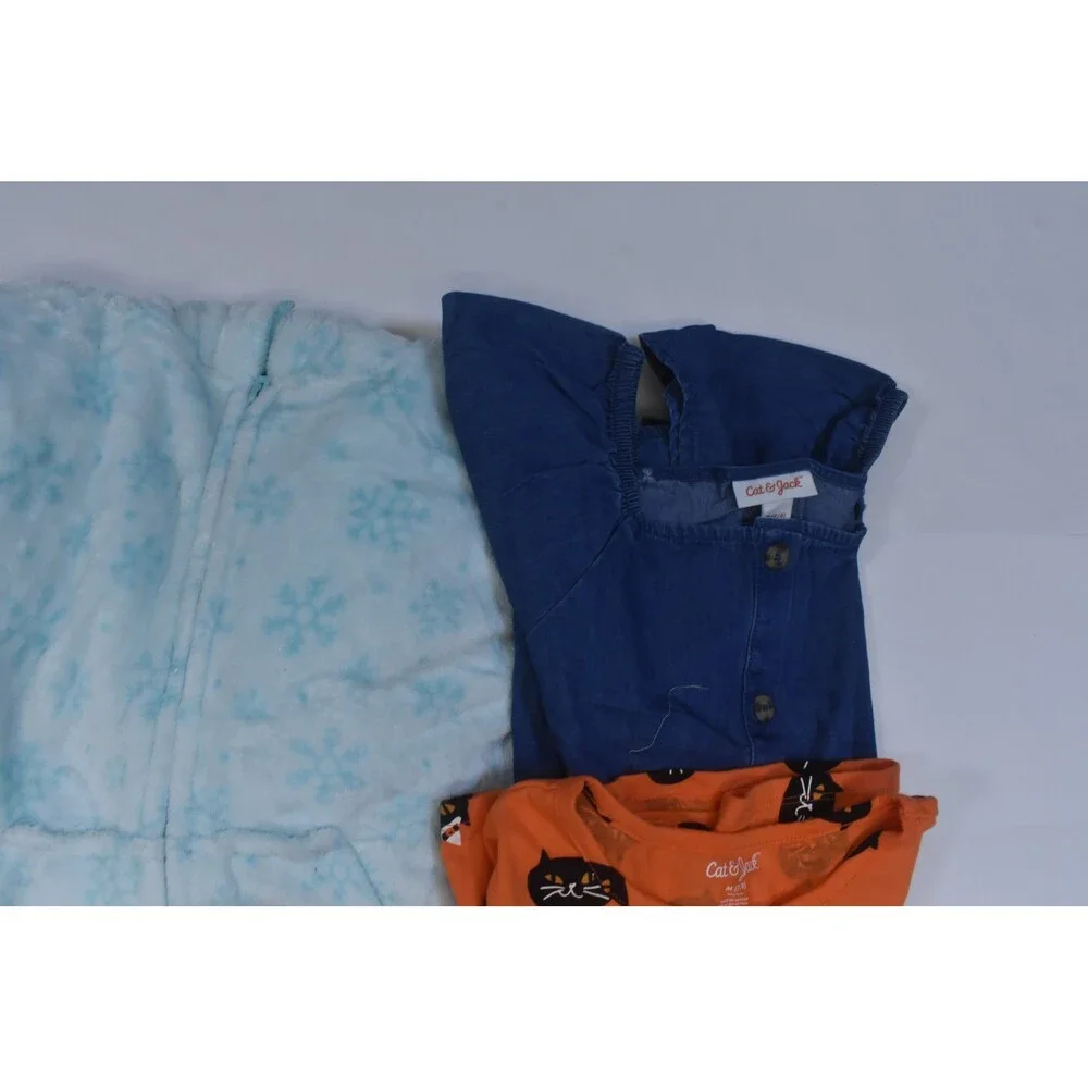 Cat & Jack Bulk Lot Of 9 Girls Size Medium 7/8 Mixed Season Tops Bottoms